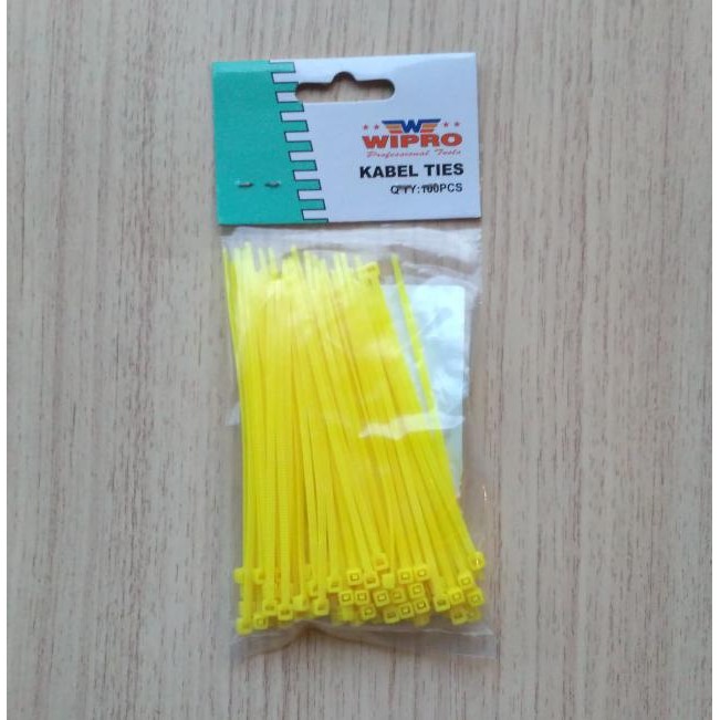 

Kabel Cable Tie Tis Ties kuning 100 mm 10 cm yellow 100mm 10cm