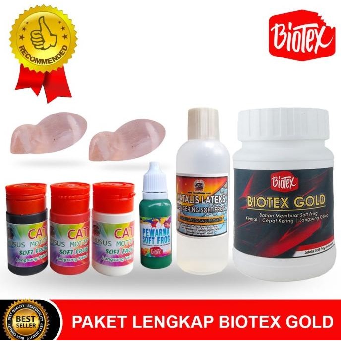 PAKET Latex Cair Bikin Umpan Soft Frog BIOTEX GOLD
