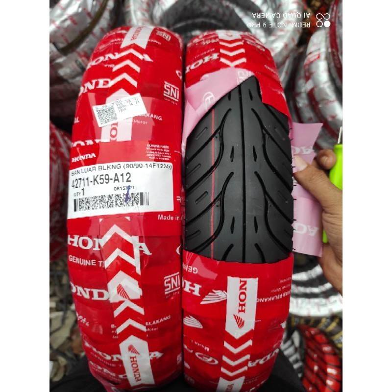 Ban Matic Tubeless AHM HONDA FEDERAL 90/90-14 asli HONDA Ban luar Motor Matic Tubeless KAMILA MOTOR