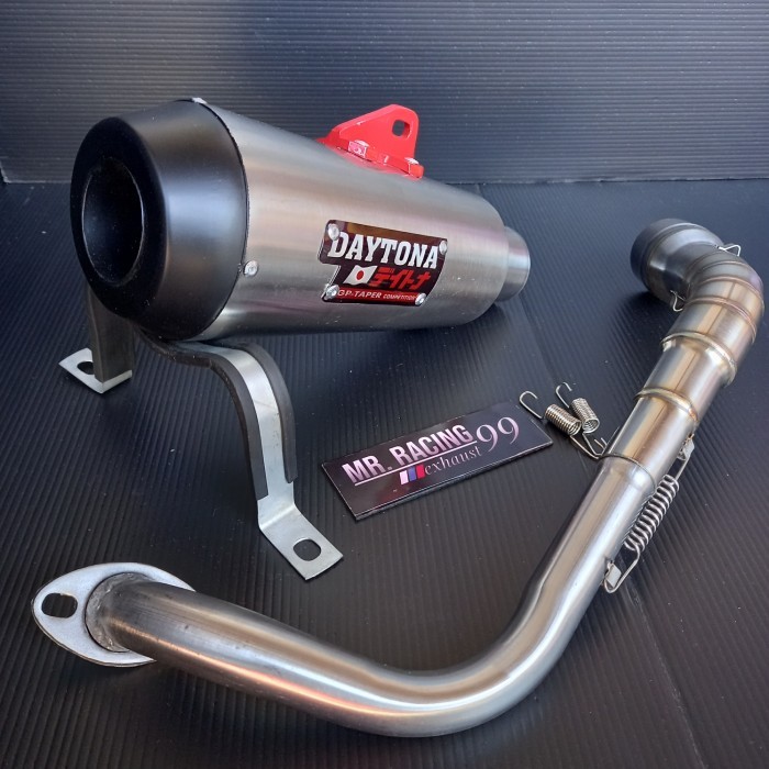 Knalpot Racing Daytona Slash Gp Taper Vario Genio Scoppy Beat Fi Mio
