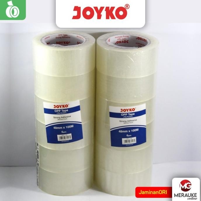 

OPP Lakban Bening JOYKO 1-100 48 mm x 100 m (1 Slop: 6 Rol) 2112