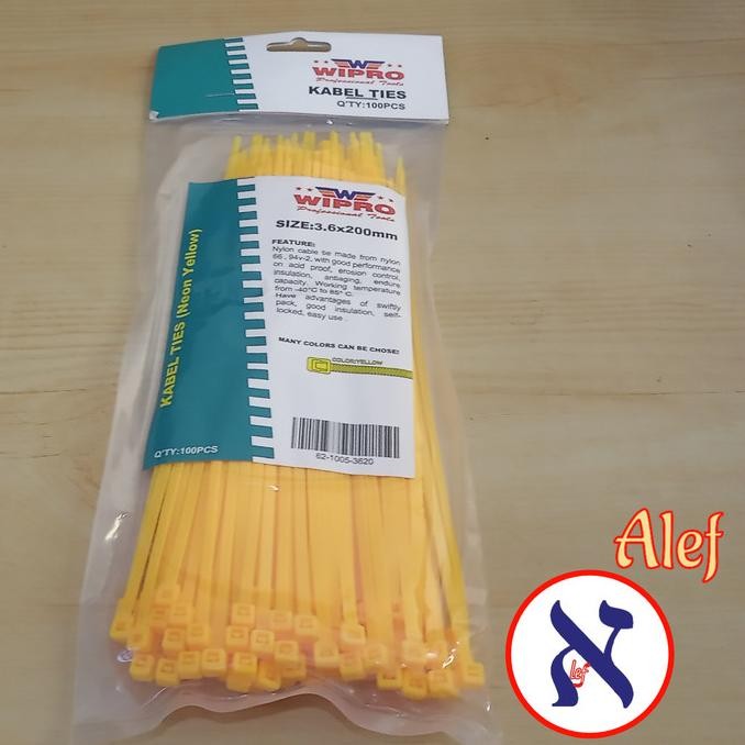 

Kabel Cable Tie Tis Ties kuning 150 mm 15 cm yellow wipro