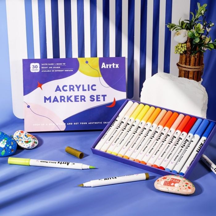 

Arrtx Acrylic Marker Set 30Clr