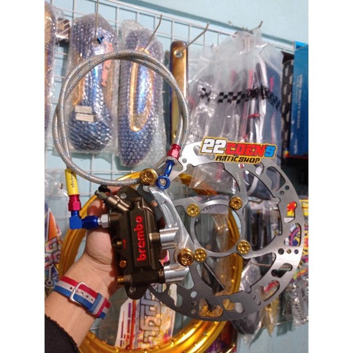 Paketan Depan Shock Standar Mio Kaliper Brembo 4P Disc Restock