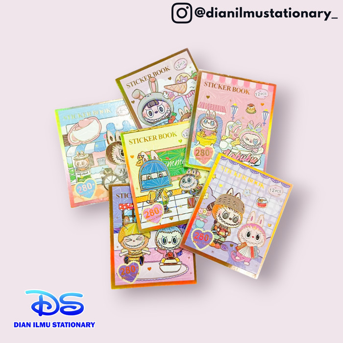 

Ready stock] sticker book labubu sz/301