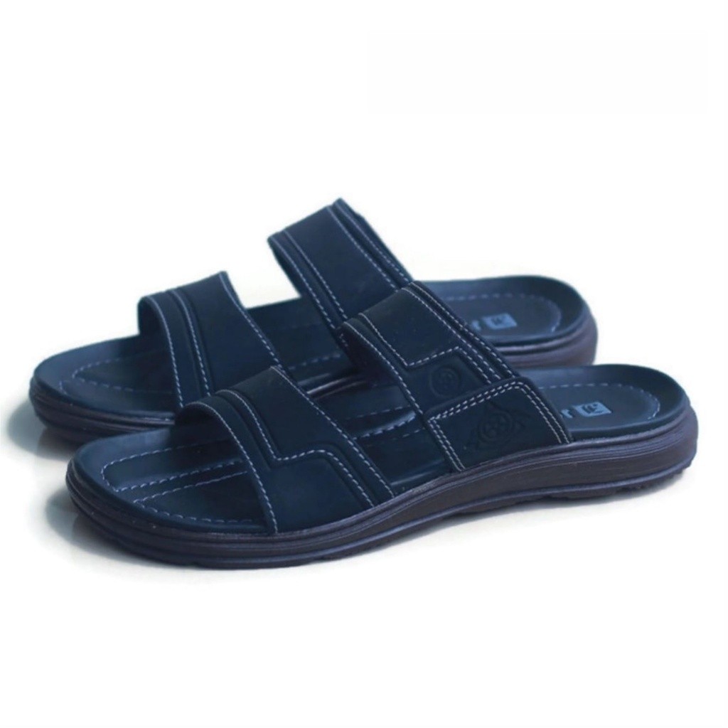 Sandal Pria Alas Kaki Remaja Jahitan Rapi Awet Srendal Lelaki Kondangan Pesta Terbaru2025 Slipon Sra