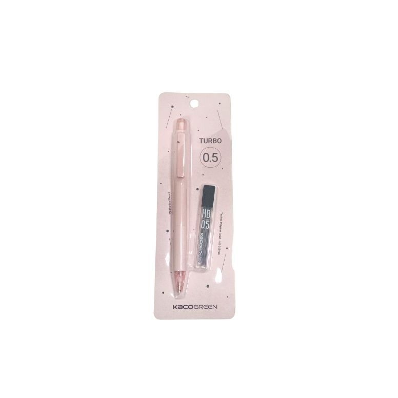 

Kaco Set Pensil Mekanik Turbo 0.5 Mm Dan Refill Hb Warna Pink