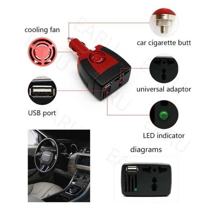 Power Inverter 1000 Watt Taffware Psw Inverter Dc 12v To Ac220v 1000w [terbaik]