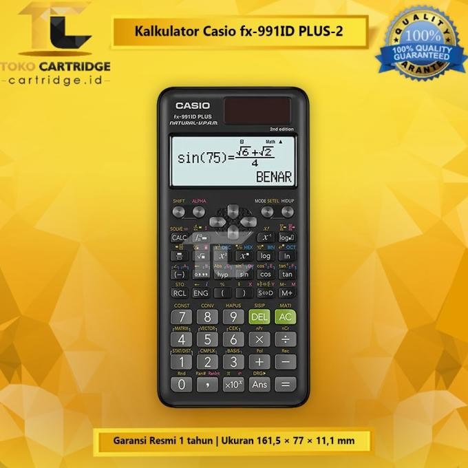

TERBARU - Kalkulator Scientific FX 991ID PLUS-2 Casio Calculator Ilmiah Original