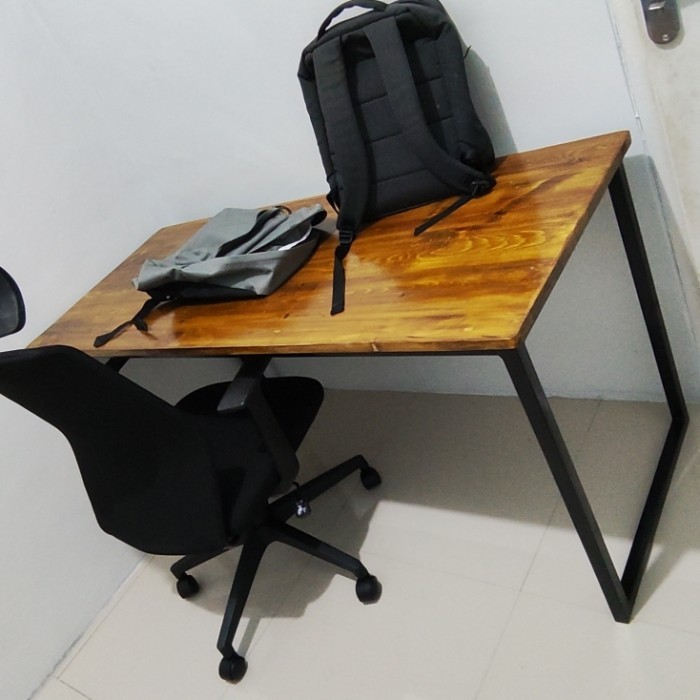 Custom Meja Kerja Kaki Besi Hollow