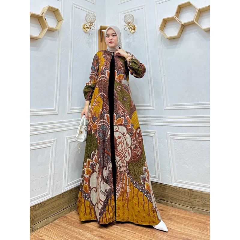 Batik Wanita Batik Dress busui/gamis batik outer/sabian drees