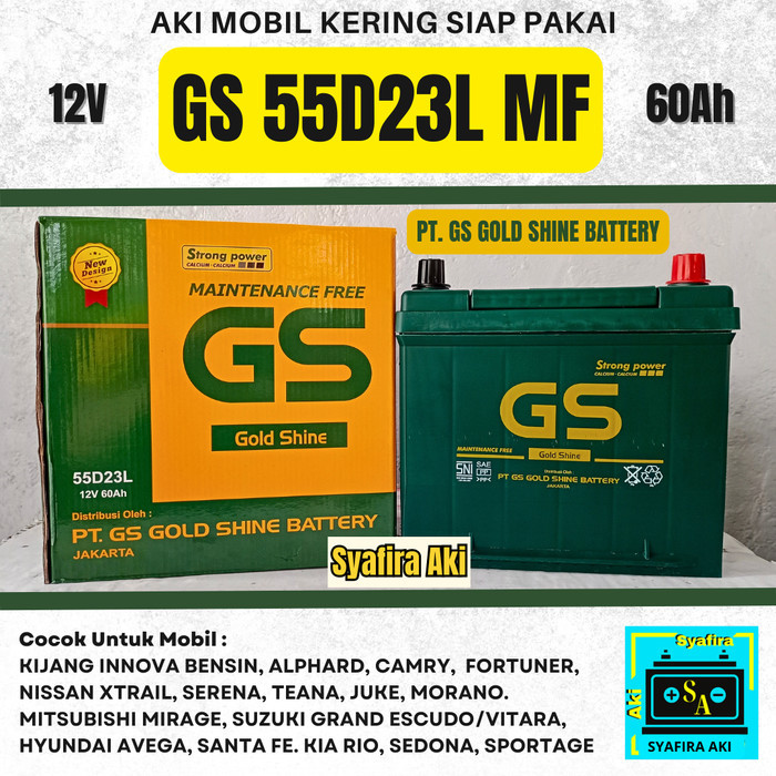 Aki Mobil Wuling Almaz 55D23L Gs Goldshine