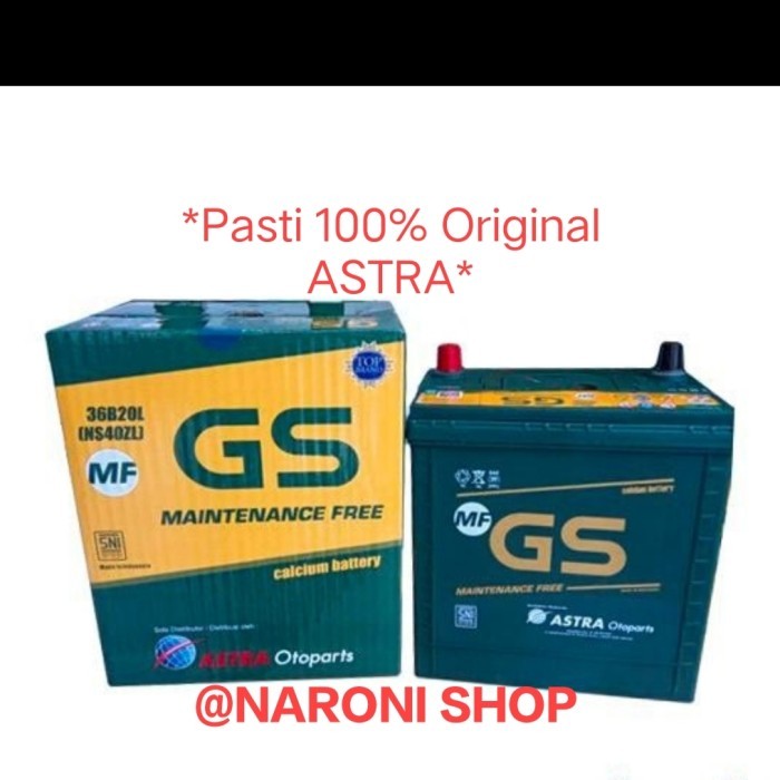 Aki Accu Kering Mobil Calya, Agya, Ertiga, Ignis, Gs Astra Mf Ns40Zl