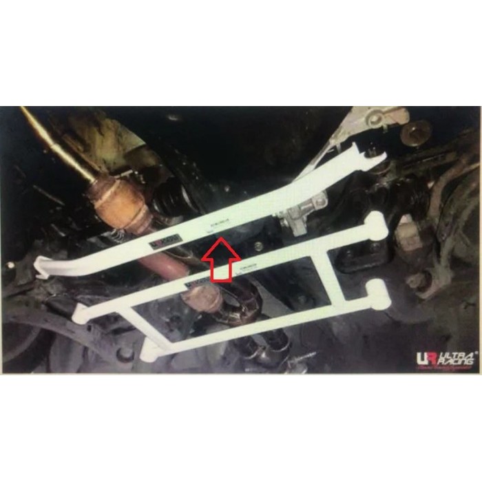 Aksesoris Stabiliser Strutbar Ultra Racing Front Lower 2Pts Galant Hiu