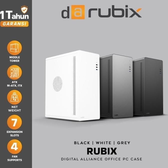 Komputer DIGITAL ALLIANCE Rubix U500 PC CPU Case Office Casing