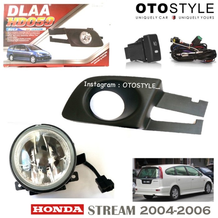 Foglamp Honda Stream 2004-2006 Set Lengkap