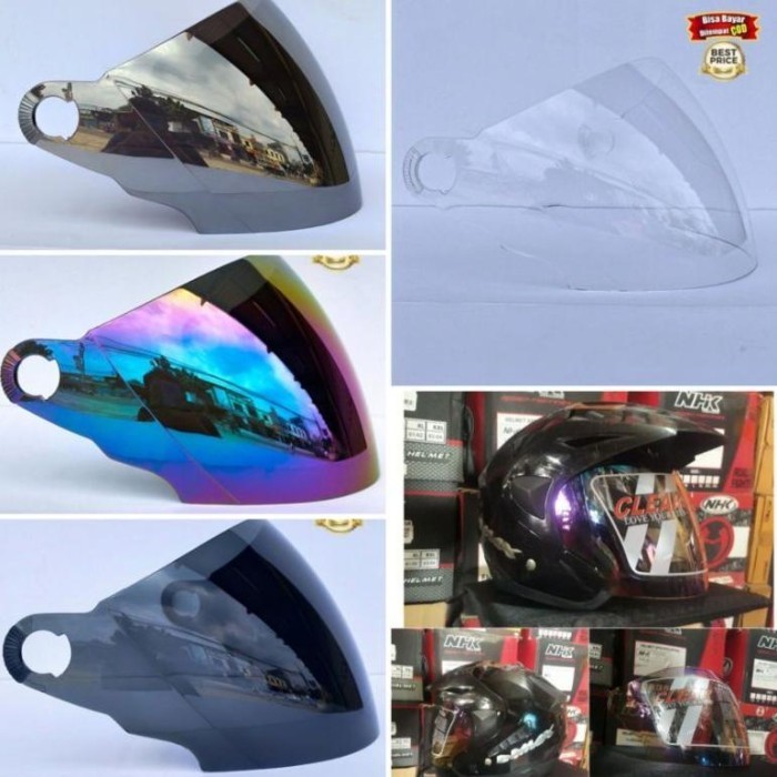 KACA HELM YAMAHA HALF FACE NMAX AEROX KACA HELM NMAX AEROX 2VISOR /