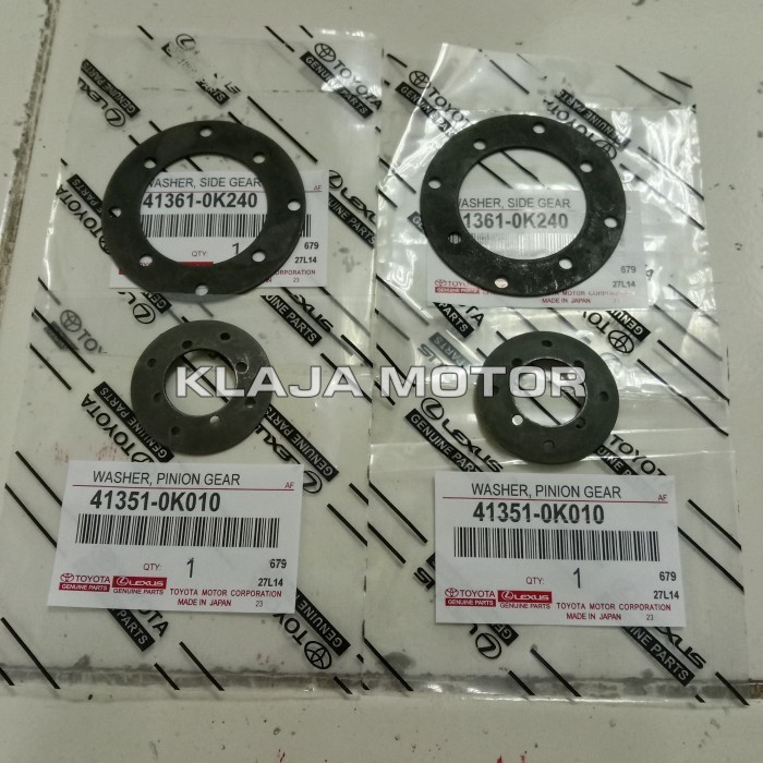 WASHER PINION RING GARDAN GIGI BOLU BESAR KECIL 1SET INNOVA ORI