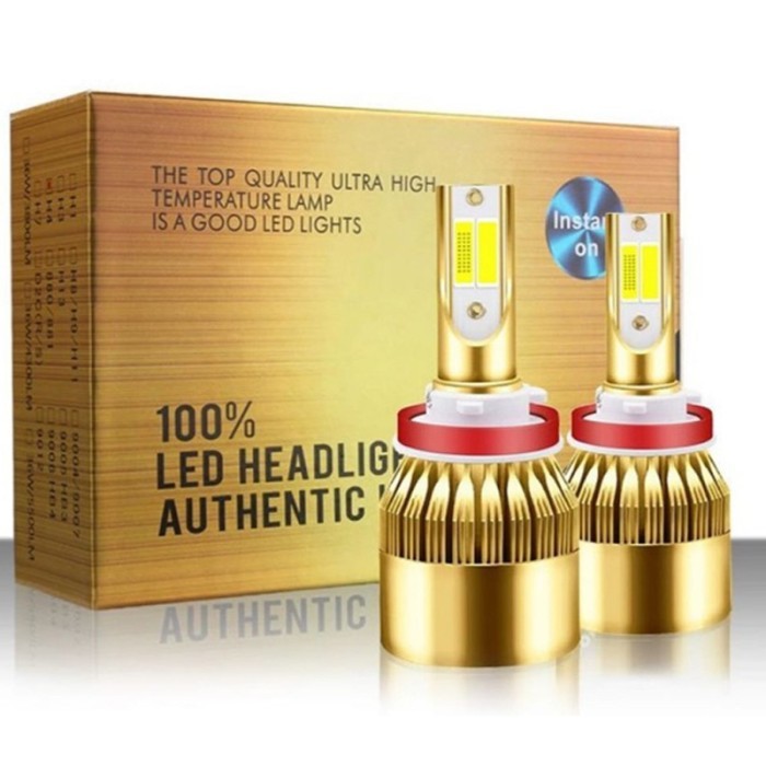 LAMPU DEPAN MOBIL LED 2 WARNA H4 DAN H11