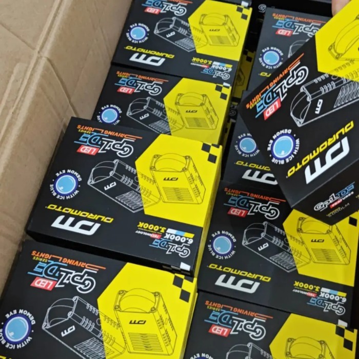 Duromoto Gp1 De ( Putih Kuning Di Lengkapi Demon Ice Blue )