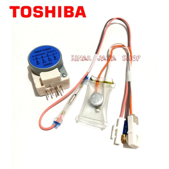 TIMER DEFROST FUSE KULKAS TOSHIBA 2 PINTU 1 SET