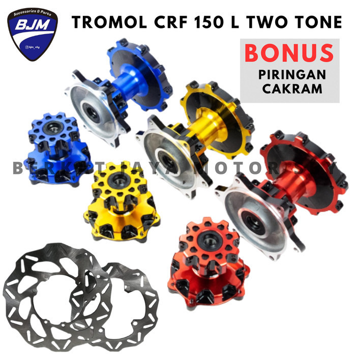 Tromol Set Depan Belakang Cr7 2 Tone Crf 150 L Hole 36 No Scarlet