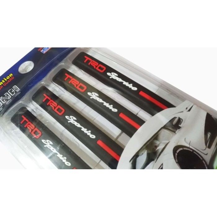 BUMPER GUARD KARET PELINDUNG BEMPER TRD SPORTIVO HITAM 20 CM