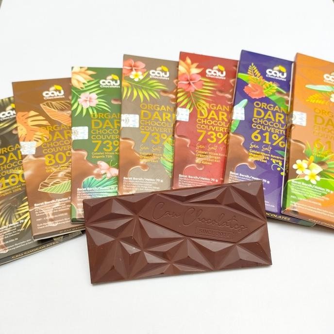 

Ready CAU - Organic Dark Chocolate Couverture 70g ( Cokelat Coklat Keto )