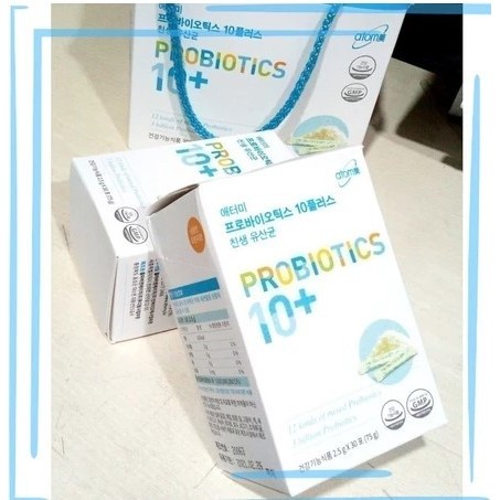 Promo - Ready Stock Atomy Probiotics 10+ Box Kecil Isi 30Sachet Probiotik 10+ Probiotic 10+ Termurah