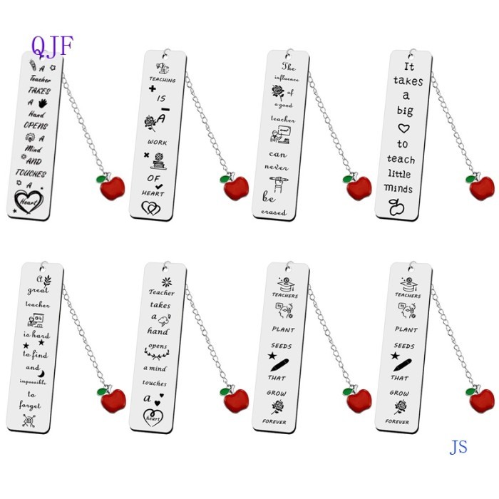 

Andra - Pembatas Buku Bentuk Apel Bahan Metal Untuk Hadiah Guru