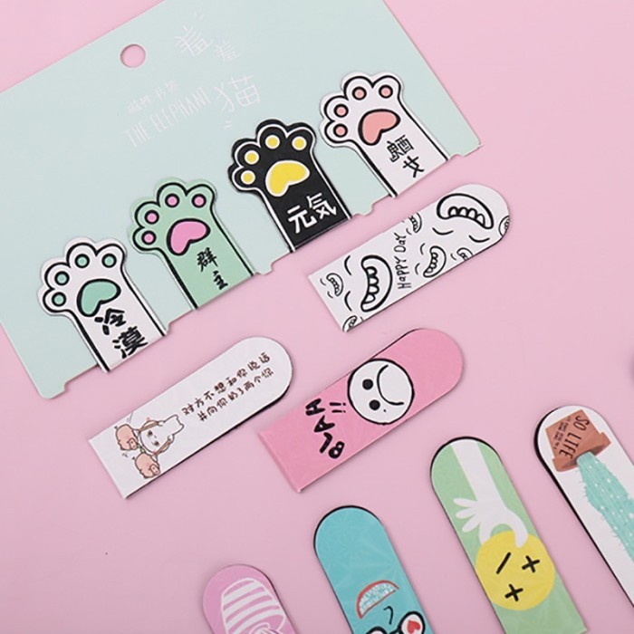 

Andra - 4 / 6Pcs Klip Magnet Pembatas Buku Desain Kartun Simple Untuk Alat