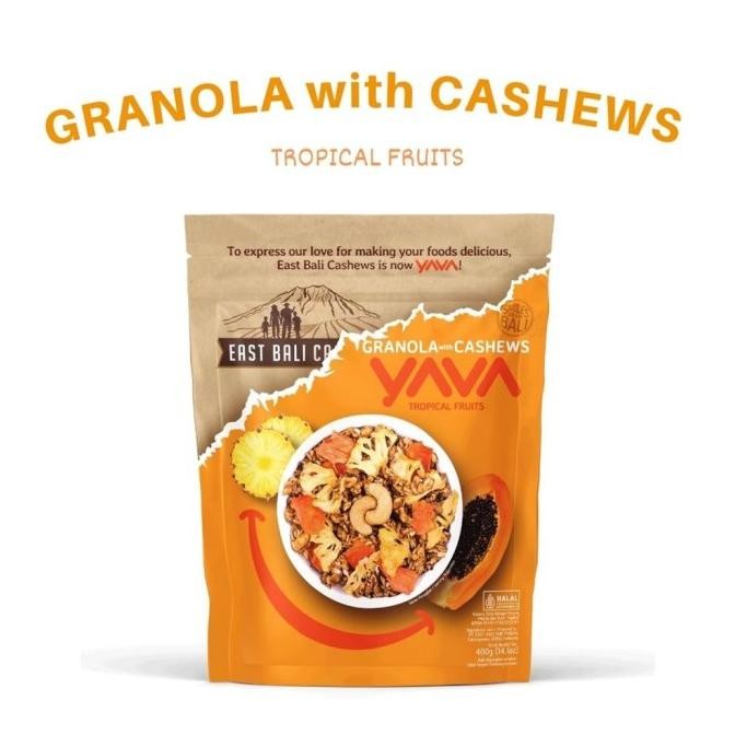 

Ready Granola Tropical Fruits 400g - Yava By East Bali Cashews