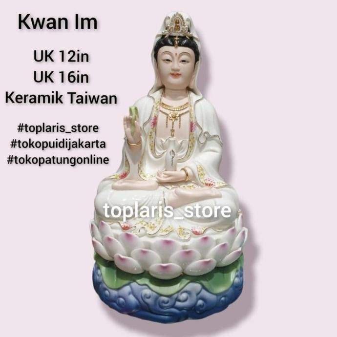 

Ready Patung Kwan Im Keramik 16in 022