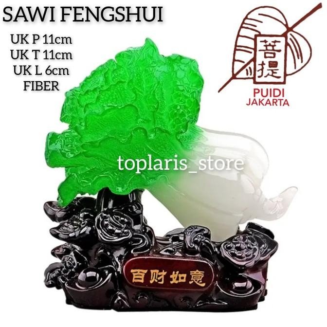 

Ready Patung Sawi Fengshui Pek Cai Fiber Giok