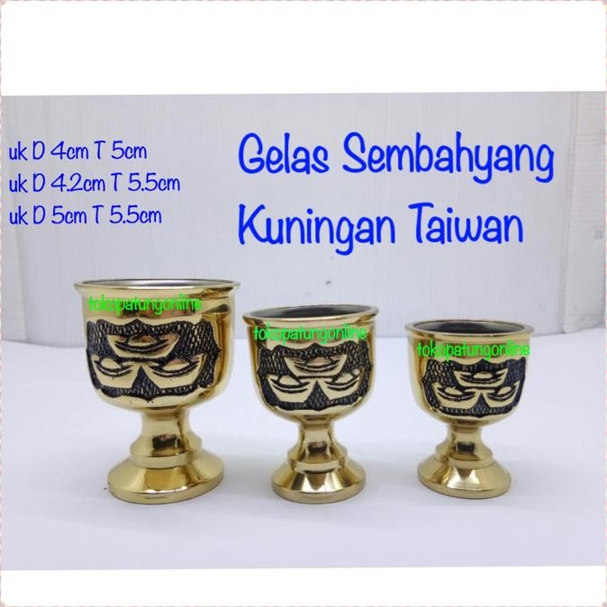 

Ready Gelas Sembahyang Kuningan Taiwan Size Kecil