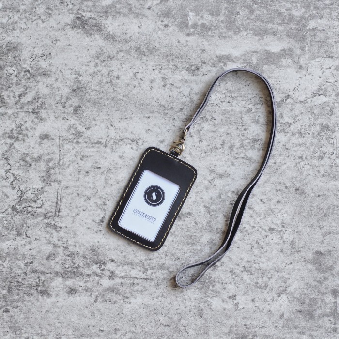 

Andra - Id Card Holder Kulit - Lanyard Name Tag Kulit Asli - Gantungan Id Card