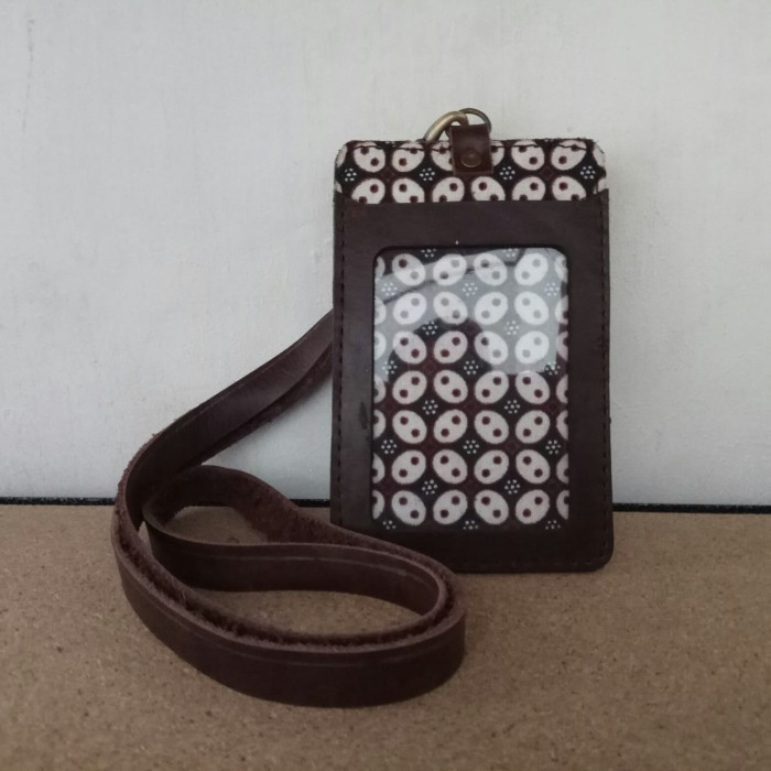 

Andra - Name Tag Id Card Holder Kulit Motif Batik
