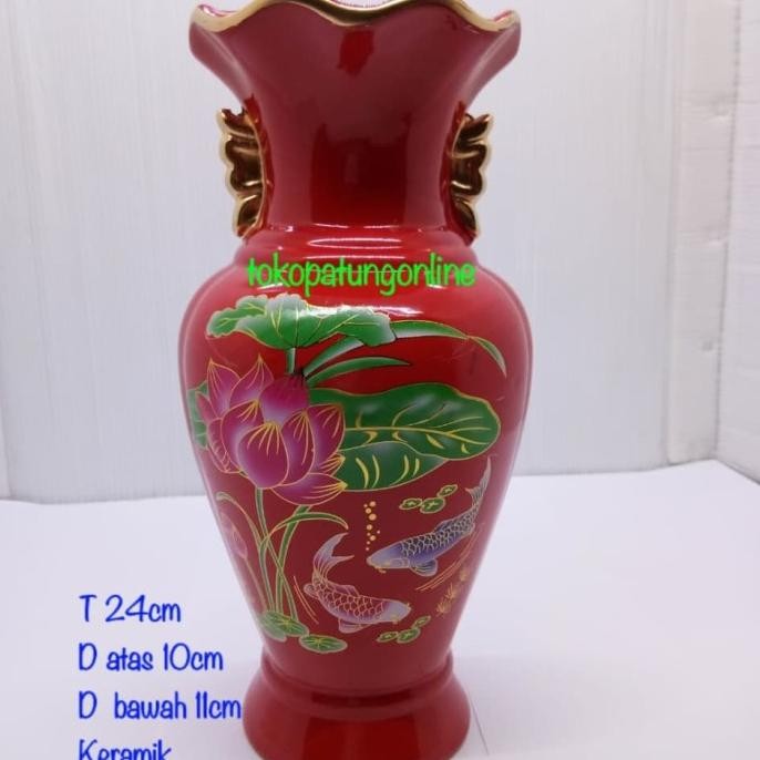 

Ready Vas Bunga Ikan Koi Hoki New 010