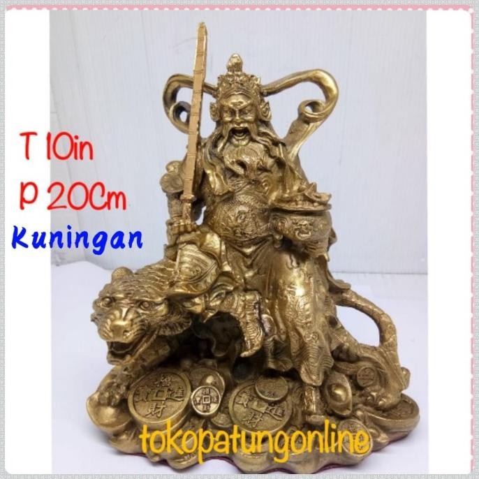 

Ready Patung Han Tan Kong Kuningan 10in 010