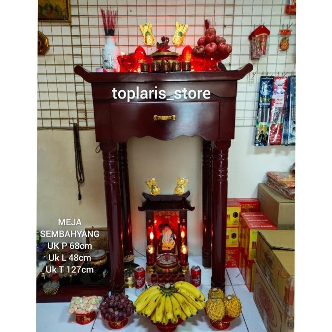 

Ready Meja Sembahyang Kaki 68x48x127