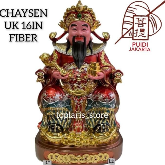 

Ready Patung Dewa Chaysen Duduk 16in Fiber