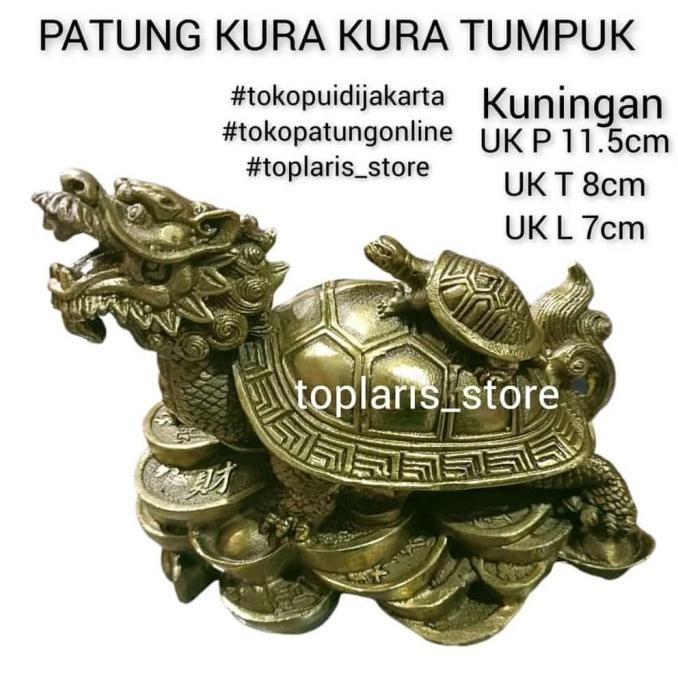 

Ready Patung Fengshui Naga Kura-Kura Kuningan