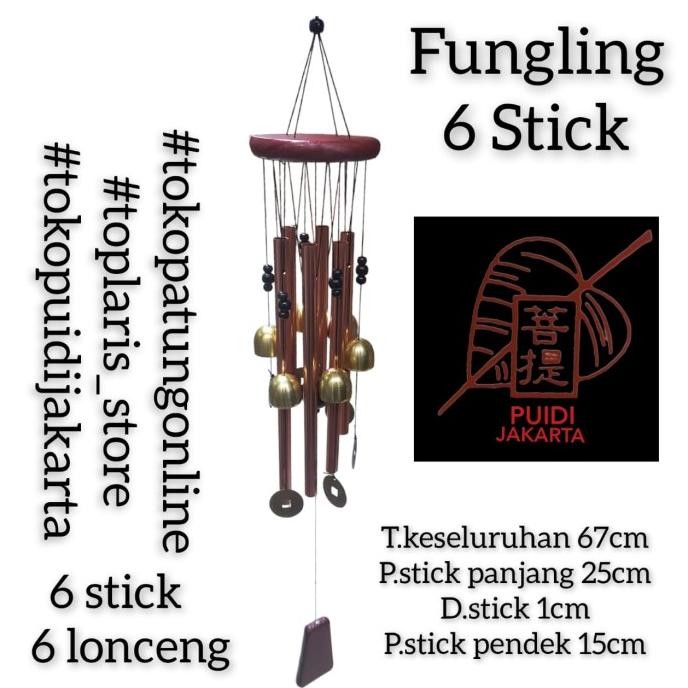 

Ready Fungling Emas Fengshui 6 Stick dan 6 Lonceng