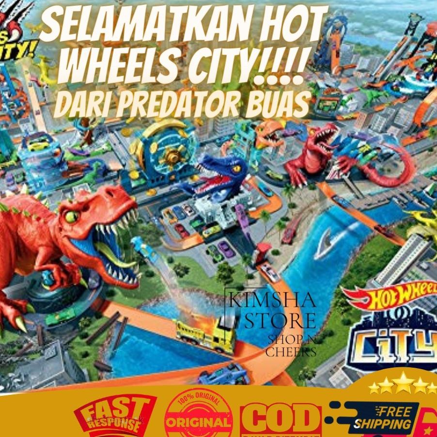 Hot Wheels City Downtown Series Mainan Lintasan Tra Mobil Mobilan Hotwheels