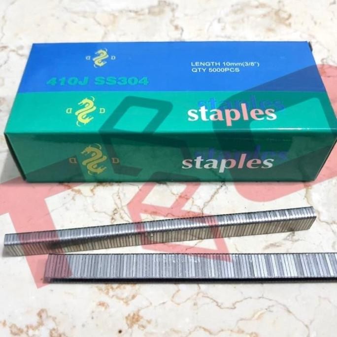 

ISI STAPLES 410 J SS - ISI 5.000 PCS - PAKU TEMBAK 410J STAINLESS 304 ORIGINAL DAN TERPERCAYA