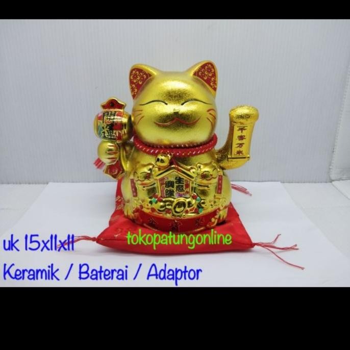 

Ready Kucing Hoki Rejeki Maneko Neki Keramik Jumbo