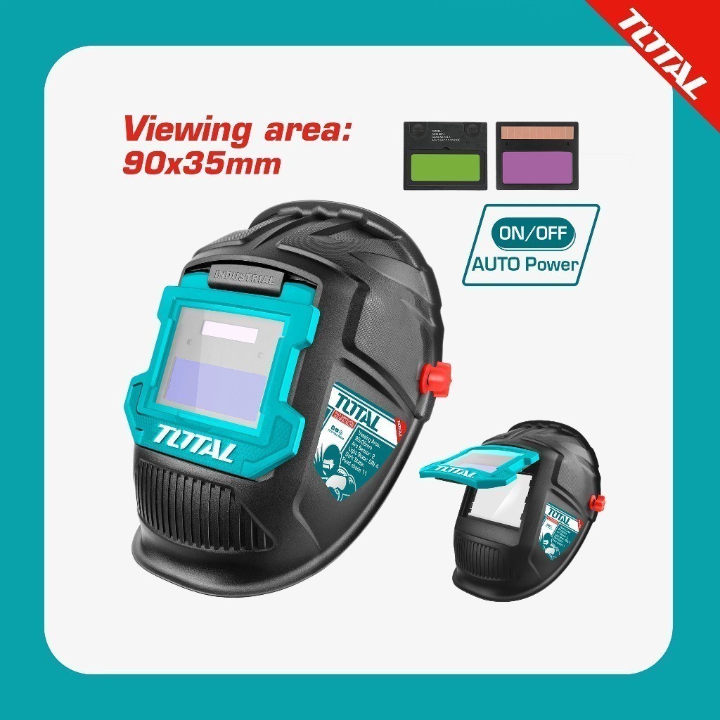 【TOTAL】Helm Las Gelap Otomatis/Auto-Darkening Welding Helmet TSP9309