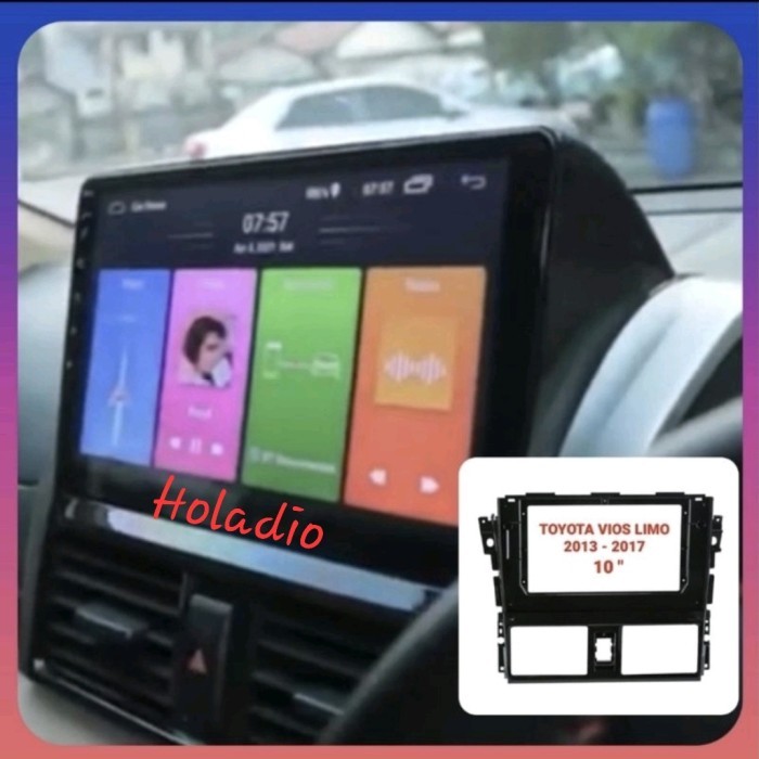 Frame Head Unit Android 10" Vios Gen3 Limo 2013 - 2017 / Yaris