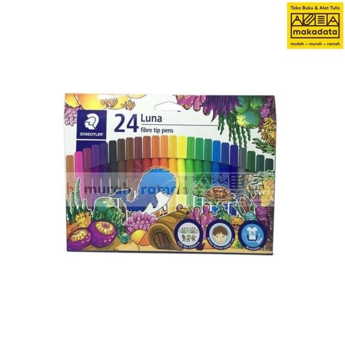 

Sale Spidol Luna 24W Fibre Tips Pen Murah