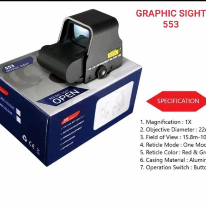 Mira Red dot 553 Graphic Sight Holosight Scope Airsoft Premium